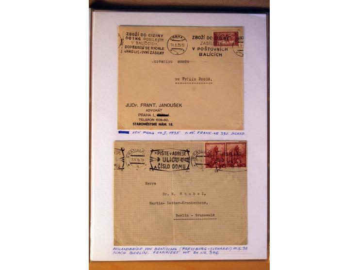 1850/1938 (ca.), Sammlung ungebraucht, postfrisch und gestempelt mit vielen Briefen, Karten und Ganzsachen ab KuK-Zeit, dabei