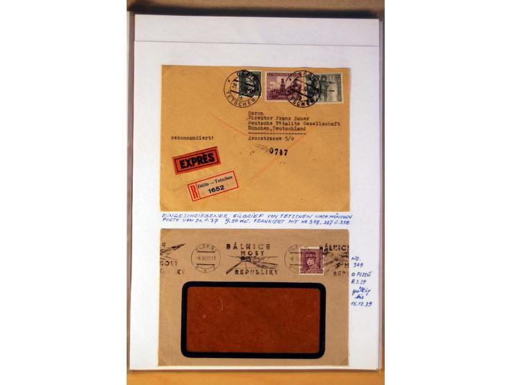 1850/1938 (ca.), Sammlung ungebraucht, postfrisch und gestempelt mit vielen Briefen, Karten und Ganzsachen ab KuK-Zeit, dabei