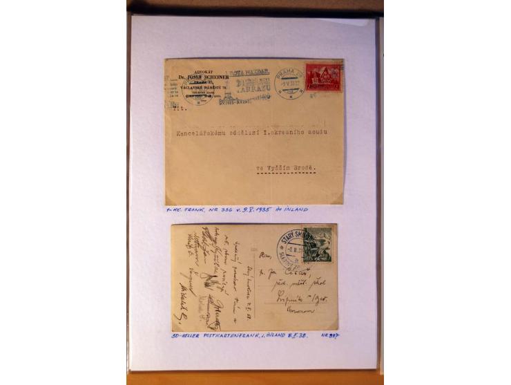 1850/1938 (ca.), Sammlung ungebraucht, postfrisch und gestempelt mit vielen Briefen, Karten und Ganzsachen ab KuK-Zeit, dabei