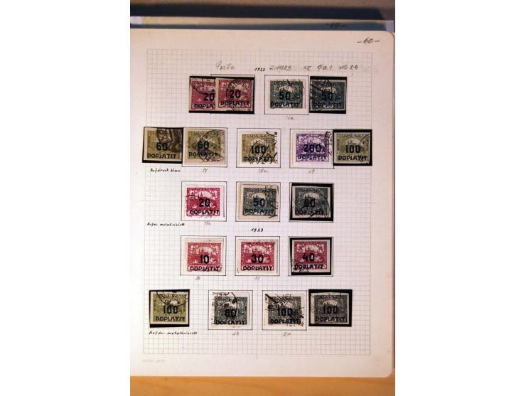 1850/1938 (ca.), Sammlung ungebraucht, postfrisch und gestempelt mit vielen Briefen, Karten und Ganzsachen ab KuK-Zeit, dabei
