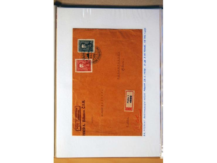 1850/1938 (ca.), Sammlung ungebraucht, postfrisch und gestempelt mit vielen Briefen, Karten und Ganzsachen ab KuK-Zeit, dabei