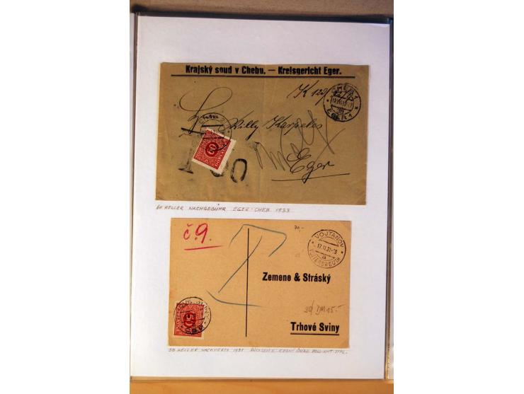 1850/1938 (ca.), Sammlung ungebraucht, postfrisch und gestempelt mit vielen Briefen, Karten und Ganzsachen ab KuK-Zeit, dabei