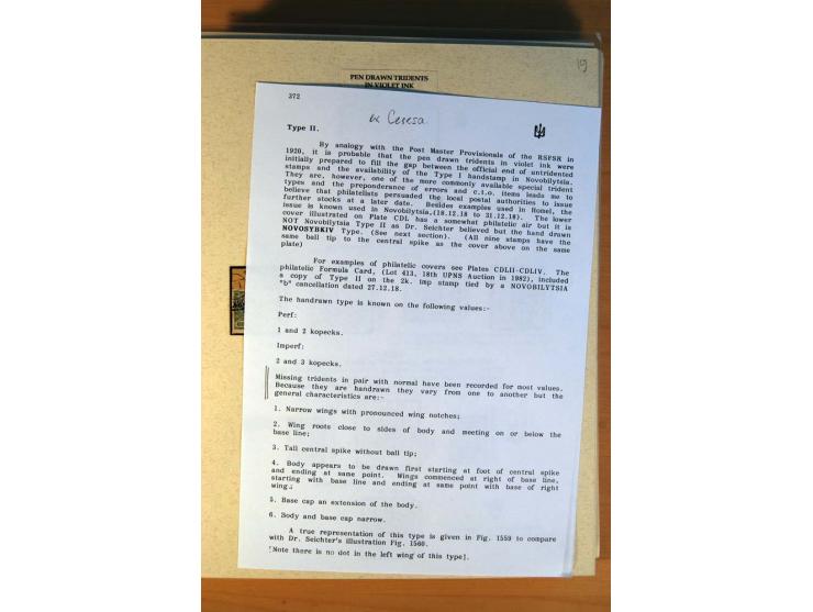 KIEW: ungebrauchte und gestempelte Sammlung mit Aufdrucken I - III inklusive Typen, Ministerialaufdrucke, Lokalausgaben von B