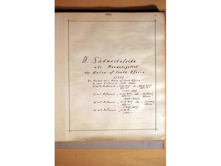 1915/20, Stempelsammlung der Mandatszeit mit einigen hundert Briefstücken und auch losen Marken, dabei viele bessere Stempel 