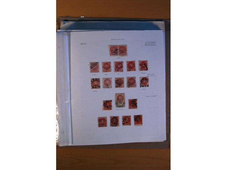 1858/1929, ungebrauchte und gestempelte Sammlung mit vielen besseren Werten, dabei Mi.-Nr. 1 auf Brief nach Rosario, 3 auf Br