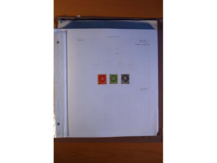 1858/1929, ungebrauchte und gestempelte Sammlung mit vielen besseren Werten, dabei Mi.-Nr. 1 auf Brief nach Rosario, 3 auf Br
