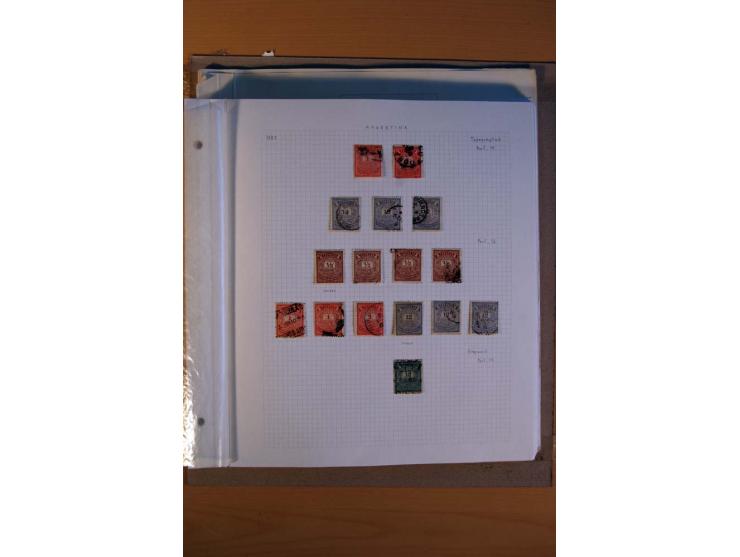 1858/1929, ungebrauchte und gestempelte Sammlung mit vielen besseren Werten, dabei Mi.-Nr. 1 auf Brief nach Rosario, 3 auf Br
