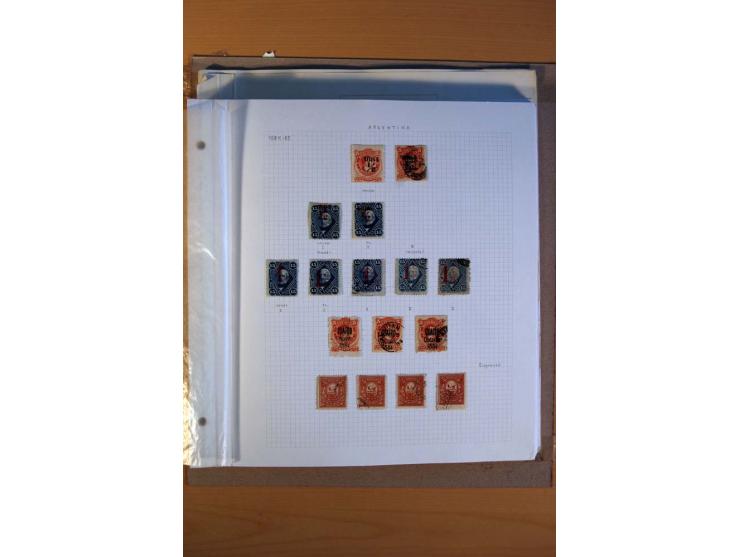 1858/1929, ungebrauchte und gestempelte Sammlung mit vielen besseren Werten, dabei Mi.-Nr. 1 auf Brief nach Rosario, 3 auf Br