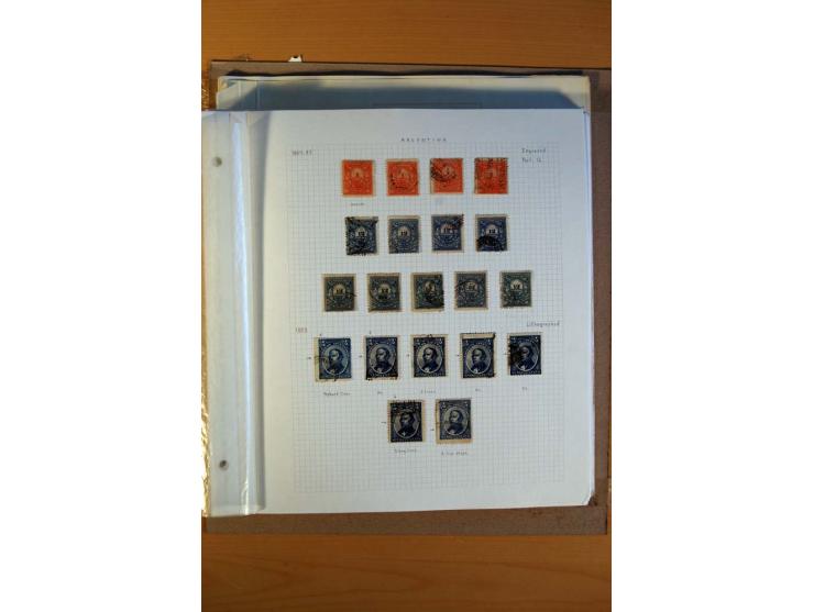 1858/1929, ungebrauchte und gestempelte Sammlung mit vielen besseren Werten, dabei Mi.-Nr. 1 auf Brief nach Rosario, 3 auf Br