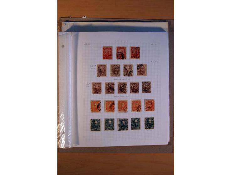 1858/1929, ungebrauchte und gestempelte Sammlung mit vielen besseren Werten, dabei Mi.-Nr. 1 auf Brief nach Rosario, 3 auf Br
