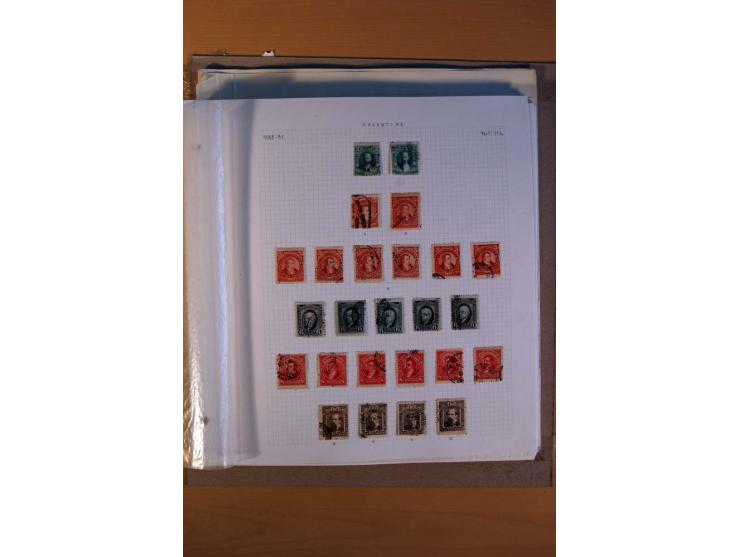 1858/1929, ungebrauchte und gestempelte Sammlung mit vielen besseren Werten, dabei Mi.-Nr. 1 auf Brief nach Rosario, 3 auf Br