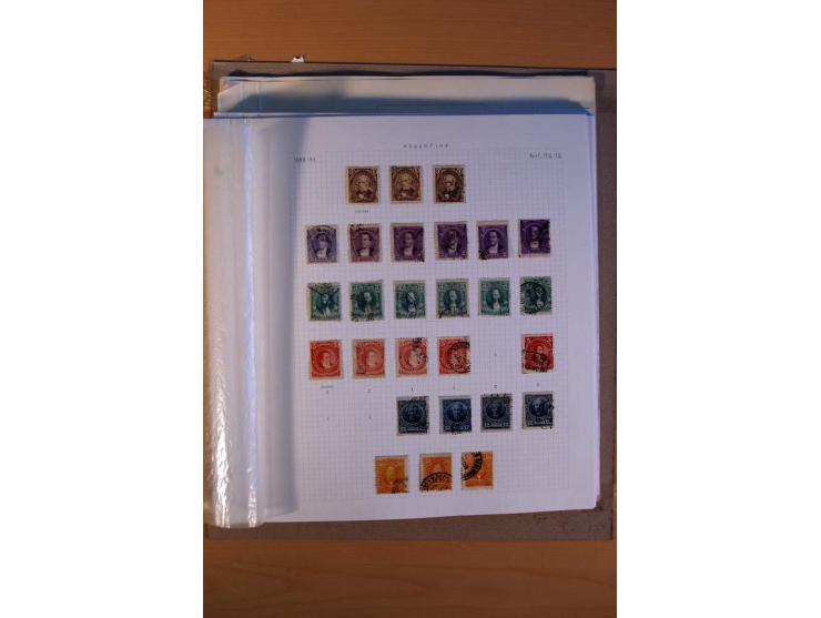 1858/1929, ungebrauchte und gestempelte Sammlung mit vielen besseren Werten, dabei Mi.-Nr. 1 auf Brief nach Rosario, 3 auf Br
