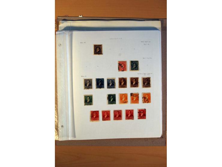 1858/1929, ungebrauchte und gestempelte Sammlung mit vielen besseren Werten, dabei Mi.-Nr. 1 auf Brief nach Rosario, 3 auf Br