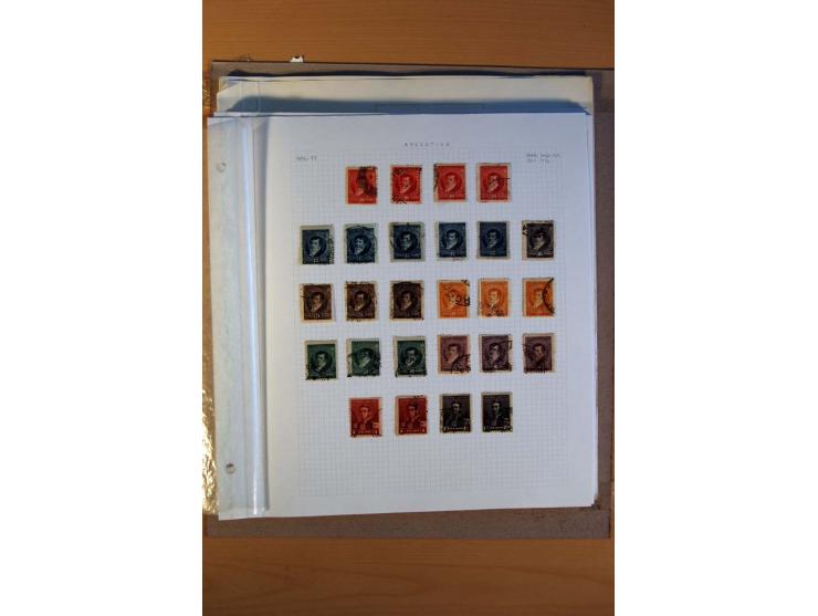1858/1929, ungebrauchte und gestempelte Sammlung mit vielen besseren Werten, dabei Mi.-Nr. 1 auf Brief nach Rosario, 3 auf Br