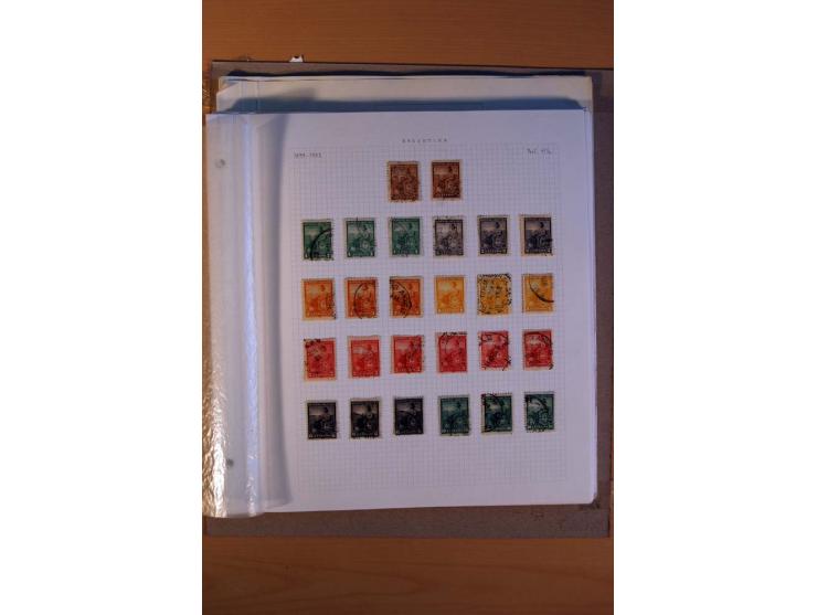 1858/1929, ungebrauchte und gestempelte Sammlung mit vielen besseren Werten, dabei Mi.-Nr. 1 auf Brief nach Rosario, 3 auf Br
