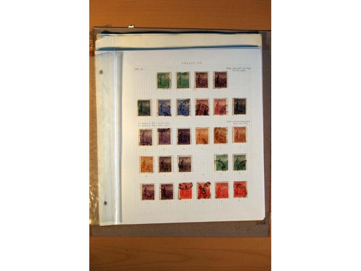 1858/1929, ungebrauchte und gestempelte Sammlung mit vielen besseren Werten, dabei Mi.-Nr. 1 auf Brief nach Rosario, 3 auf Br