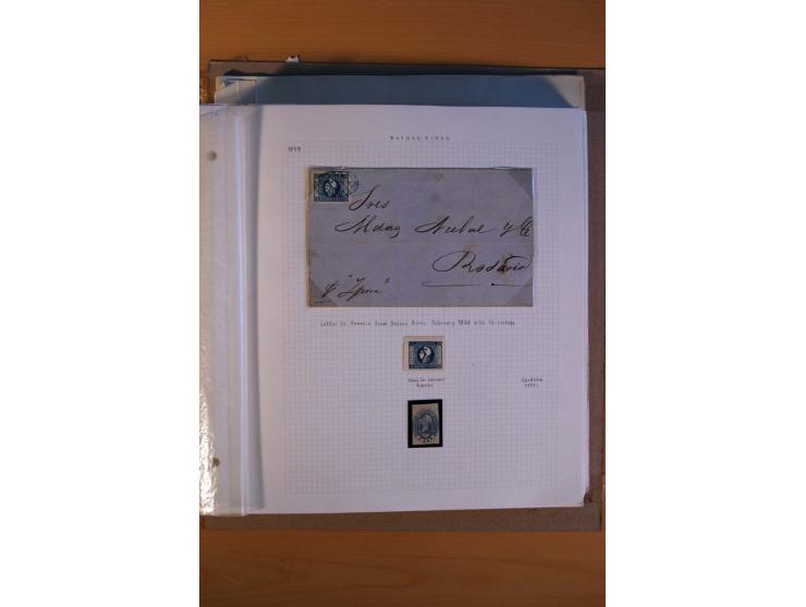 1858/1929, ungebrauchte und gestempelte Sammlung mit vielen besseren Werten, dabei Mi.-Nr. 1 auf Brief nach Rosario, 3 auf Br
