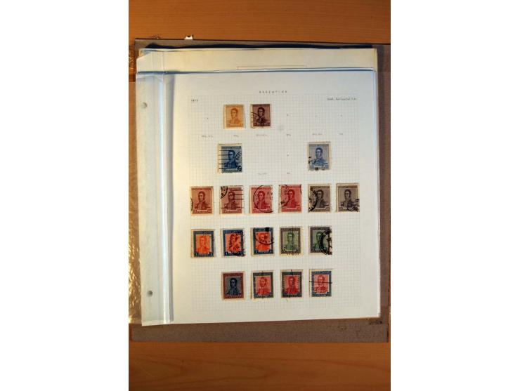 1858/1929, ungebrauchte und gestempelte Sammlung mit vielen besseren Werten, dabei Mi.-Nr. 1 auf Brief nach Rosario, 3 auf Br