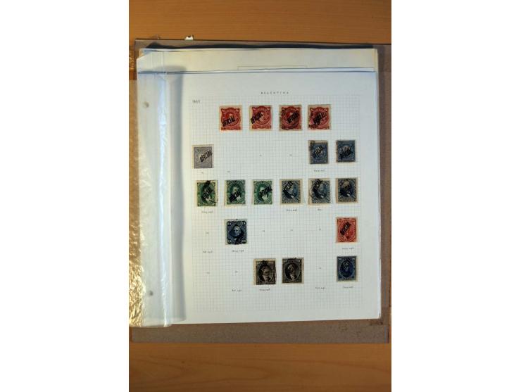 1858/1929, ungebrauchte und gestempelte Sammlung mit vielen besseren Werten, dabei Mi.-Nr. 1 auf Brief nach Rosario, 3 auf Br