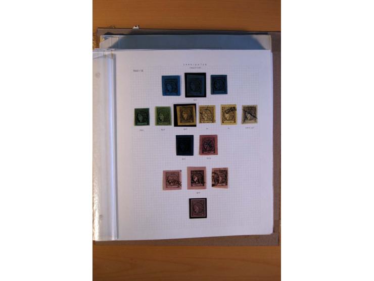 1858/1929, ungebrauchte und gestempelte Sammlung mit vielen besseren Werten, dabei Mi.-Nr. 1 auf Brief nach Rosario, 3 auf Br