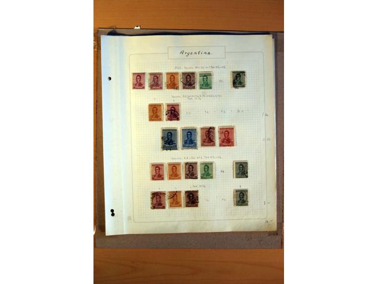1858/1929, ungebrauchte und gestempelte Sammlung mit vielen besseren Werten, dabei Mi.-Nr. 1 auf Brief nach Rosario, 3 auf Br