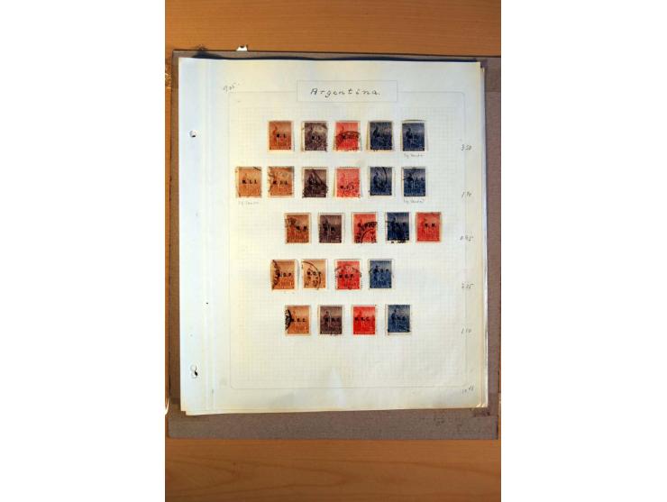 1858/1929, ungebrauchte und gestempelte Sammlung mit vielen besseren Werten, dabei Mi.-Nr. 1 auf Brief nach Rosario, 3 auf Br