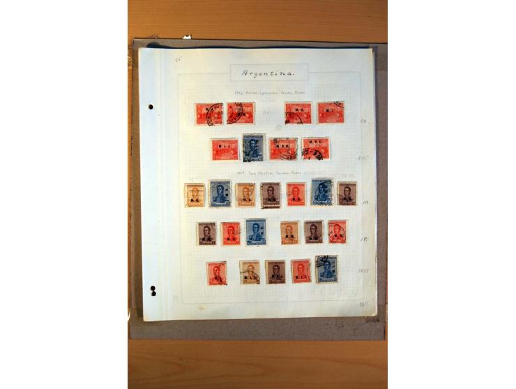 1858/1929, ungebrauchte und gestempelte Sammlung mit vielen besseren Werten, dabei Mi.-Nr. 1 auf Brief nach Rosario, 3 auf Br