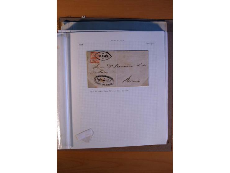 1858/1929, ungebrauchte und gestempelte Sammlung mit vielen besseren Werten, dabei Mi.-Nr. 1 auf Brief nach Rosario, 3 auf Br
