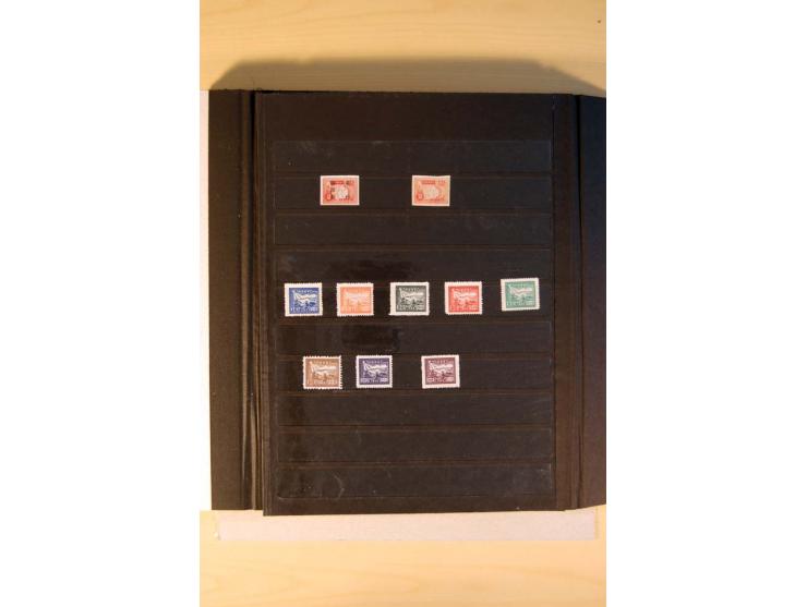 1949/70, vorwiegend gestempelte Sammlung mit besseren, dabei Mi.-Nr. 736-38 und 741-43B im Paar gestempelt, Block 7 postfrisc