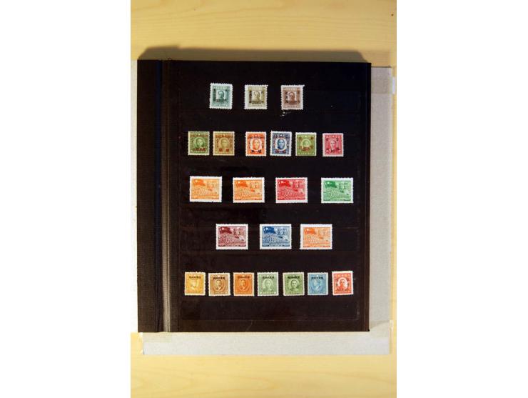 1949/70, vorwiegend gestempelte Sammlung mit besseren, dabei Mi.-Nr. 736-38 und 741-43B im Paar gestempelt, Block 7 postfrisc