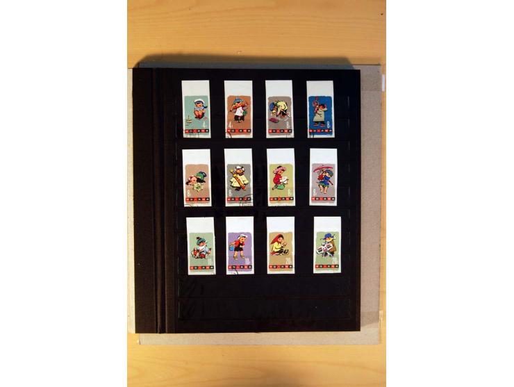 1949/70, vorwiegend gestempelte Sammlung mit besseren, dabei Mi.-Nr. 736-38 und 741-43B im Paar gestempelt, Block 7 postfrisc
