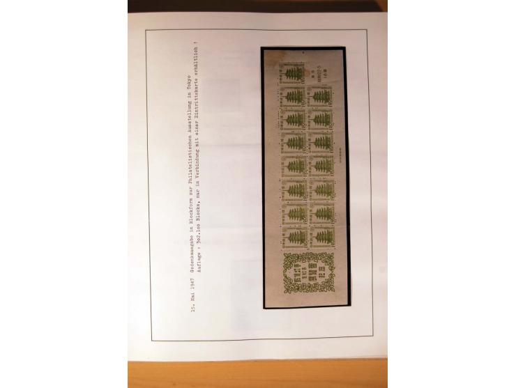 1945/85 (ca.), postfrische, ungebrauchte und gestempelte reichhaltige Sammlung, mit u.a. Bl.11, Mi.-Nr. A28, 32,38,41,51 etc.