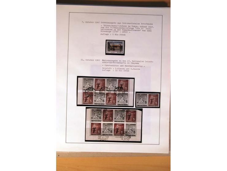 1945/85 (ca.), postfrische, ungebrauchte und gestempelte reichhaltige Sammlung, mit u.a. Bl.11, Mi.-Nr. A28, 32,38,41,51 etc.