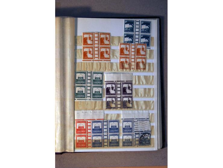 1927/45, postfrisches Lot Paare und 4er-Blocks mit Zwischensteg sowie Ober- und Unterrandstücke mit Platten-Nr., dabei wenige