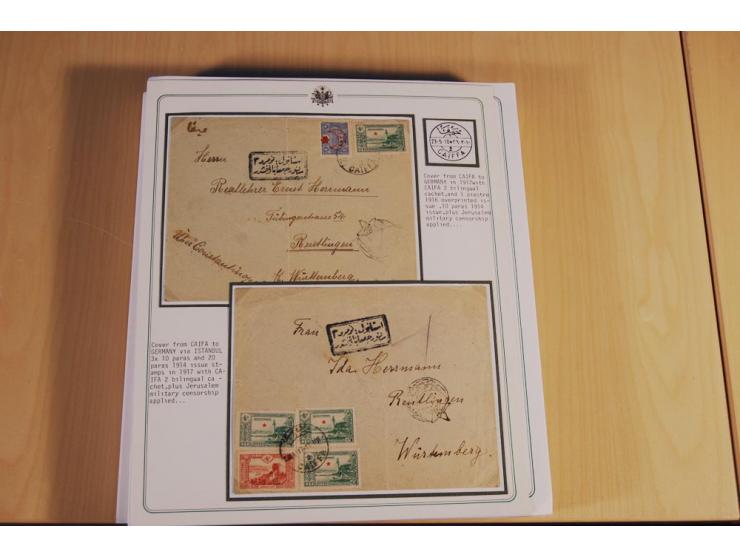 1873/1917 (ca.), Sammlung von rund 260 Briefen, Briefkarten, Karten, Ganzsachen und Ansichtskarten, dabei Telegramme, Reco, M