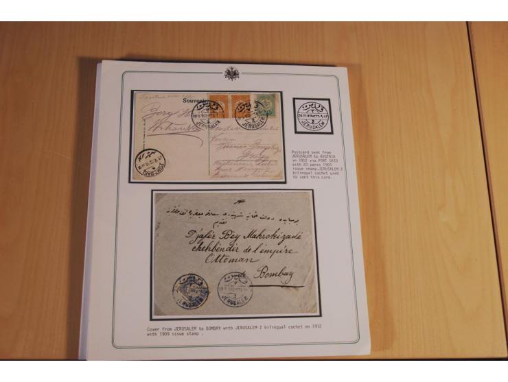 1873/1917 (ca.), Sammlung von rund 260 Briefen, Briefkarten, Karten, Ganzsachen und Ansichtskarten, dabei Telegramme, Reco, M