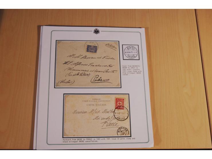 1873/1917 (ca.), Sammlung von rund 260 Briefen, Briefkarten, Karten, Ganzsachen und Ansichtskarten, dabei Telegramme, Reco, M