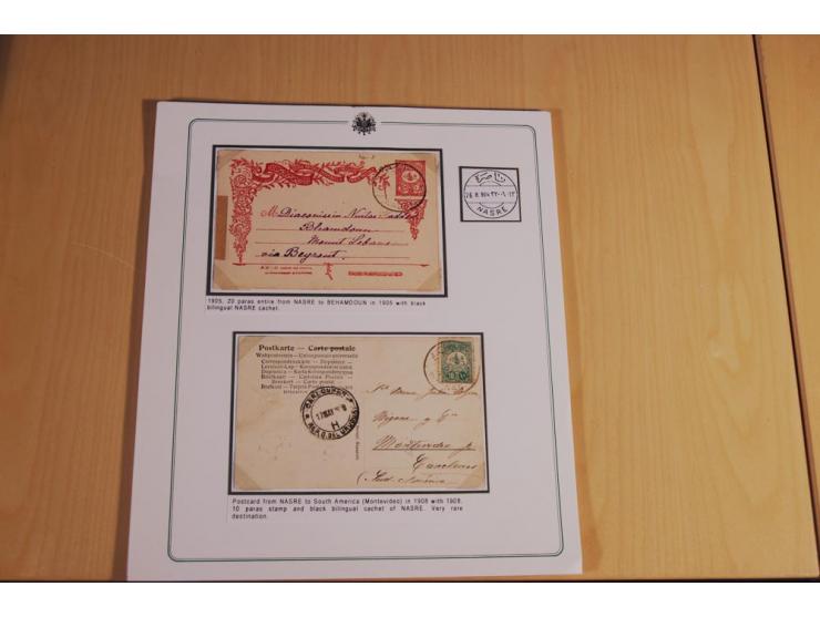 1873/1917 (ca.), Sammlung von rund 260 Briefen, Briefkarten, Karten, Ganzsachen und Ansichtskarten, dabei Telegramme, Reco, M