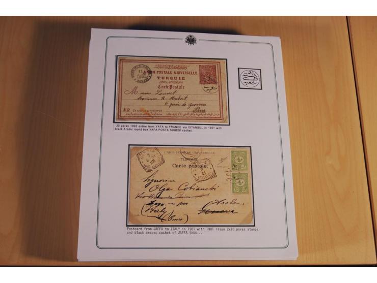 1873/1917 (ca.), Sammlung von rund 260 Briefen, Briefkarten, Karten, Ganzsachen und Ansichtskarten, dabei Telegramme, Reco, M