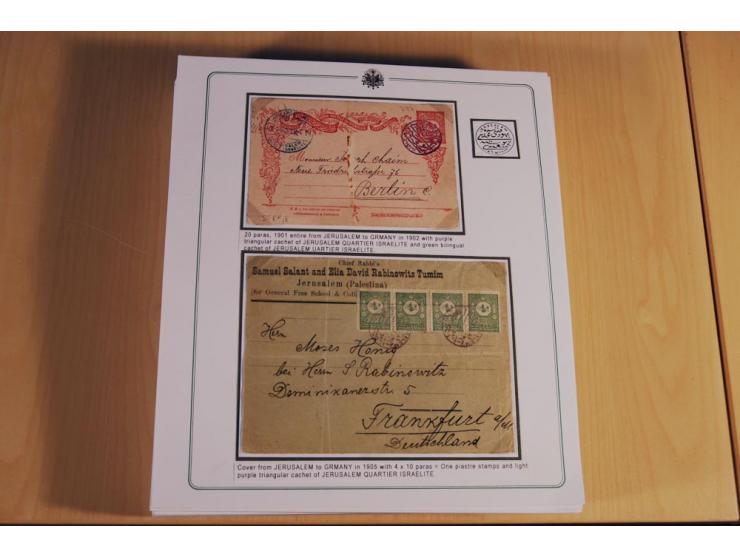 1873/1917 (ca.), Sammlung von rund 260 Briefen, Briefkarten, Karten, Ganzsachen und Ansichtskarten, dabei Telegramme, Reco, M