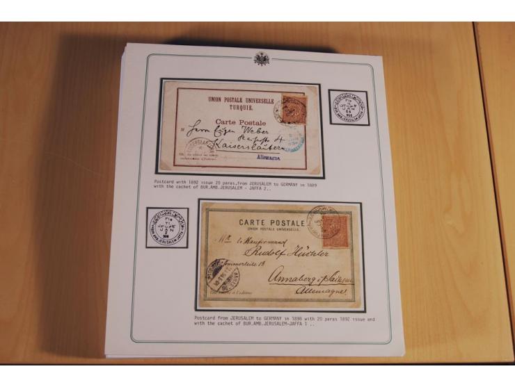 1873/1917 (ca.), Sammlung von rund 260 Briefen, Briefkarten, Karten, Ganzsachen und Ansichtskarten, dabei Telegramme, Reco, M