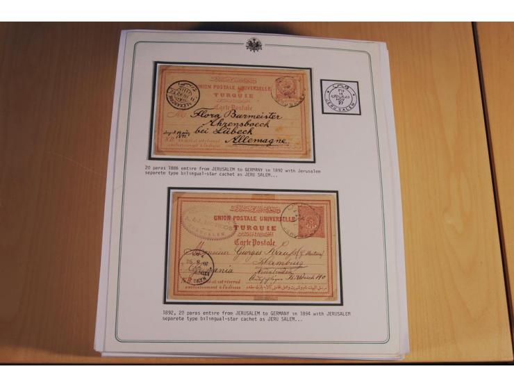1873/1917 (ca.), Sammlung von rund 260 Briefen, Briefkarten, Karten, Ganzsachen und Ansichtskarten, dabei Telegramme, Reco, M