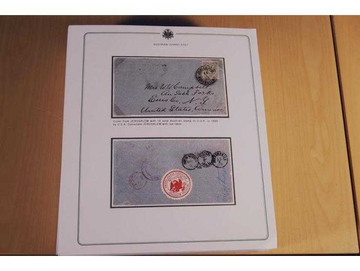 1873/1917 (ca.), Sammlung von rund 260 Briefen, Briefkarten, Karten, Ganzsachen und Ansichtskarten, dabei Telegramme, Reco, M