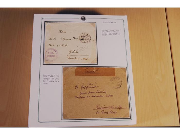 1873/1917 (ca.), Sammlung von rund 260 Briefen, Briefkarten, Karten, Ganzsachen und Ansichtskarten, dabei Telegramme, Reco, M