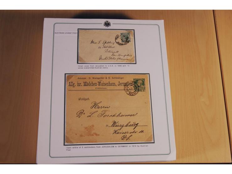 1873/1917 (ca.), Sammlung von rund 260 Briefen, Briefkarten, Karten, Ganzsachen und Ansichtskarten, dabei Telegramme, Reco, M