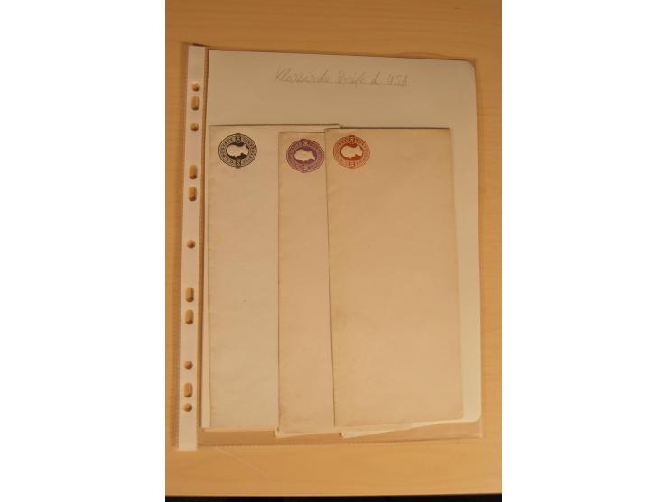 1847/93, gestempelte reichhaltige Sammlung mit Konföderierten Staaten sowie einer ganzen Reihe von zum Teil interessanten Bri