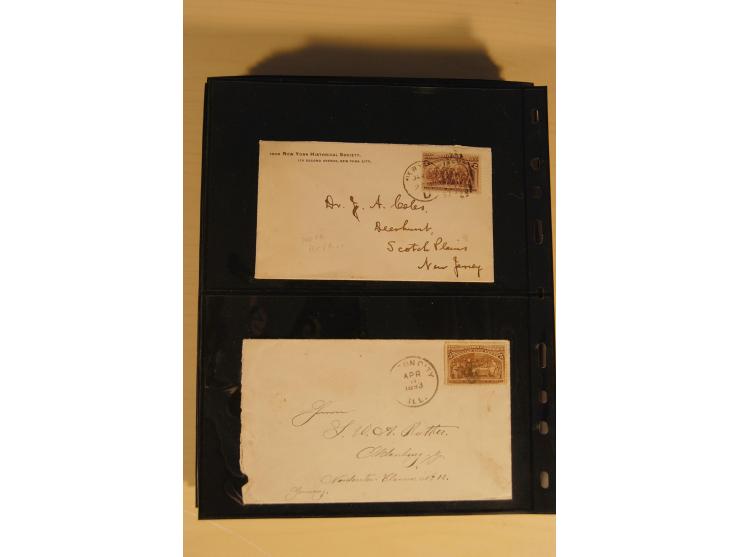 1847/93, gestempelte reichhaltige Sammlung mit Konföderierten Staaten sowie einer ganzen Reihe von zum Teil interessanten Bri