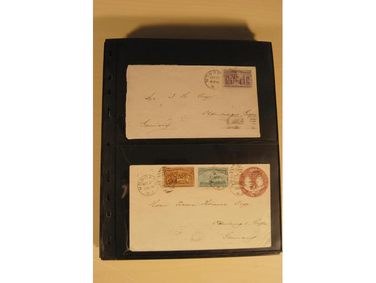 1847/93, gestempelte reichhaltige Sammlung mit Konföderierten Staaten sowie einer ganzen Reihe von zum Teil interessanten Bri