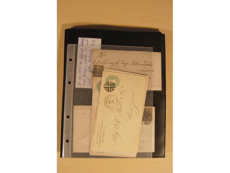 1847/93, gestempelte reichhaltige Sammlung mit Konföderierten Staaten sowie einer ganzen Reihe von zum Teil interessanten Bri