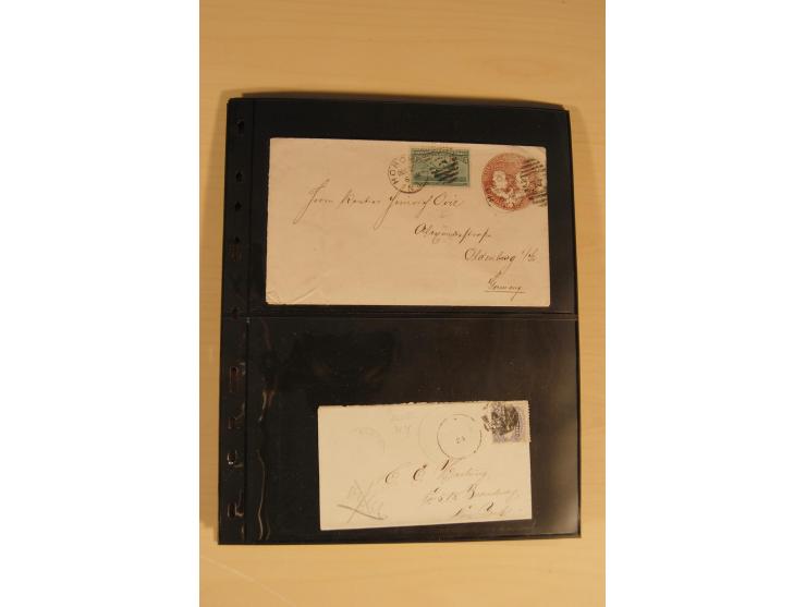 1847/93, gestempelte reichhaltige Sammlung mit Konföderierten Staaten sowie einer ganzen Reihe von zum Teil interessanten Bri